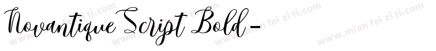 NovantiqueScript Bold字体转换